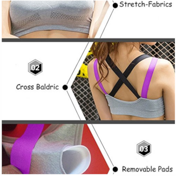 Yoga Padded Sports Bra For Women | Running Fitness Crop Top