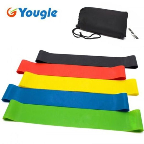 5 Pcs Resistance Band Levels Latex Strength Training Loops Workout Fitness Colors Resistance Trainers