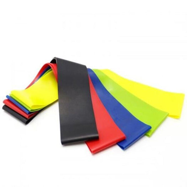 5 Pcs Resistance Band Levels Latex Strength Training Loops Workout Fitness Colors