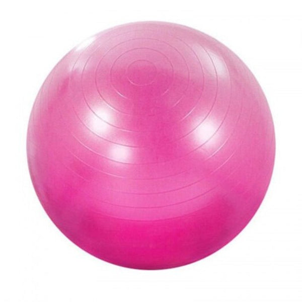 65 Cm Exercise Ball Air Pump For Yoga Fitness Pilates Balance Gym Aerobic Purple Exercise Balls