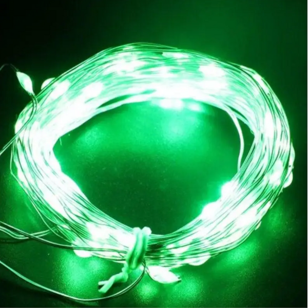 Usb 10M Waterproof Green Light Silver Wire Diy String String Lights