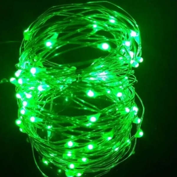 Usb 10M Waterproof Green Light Silver Wire Diy String String Lights