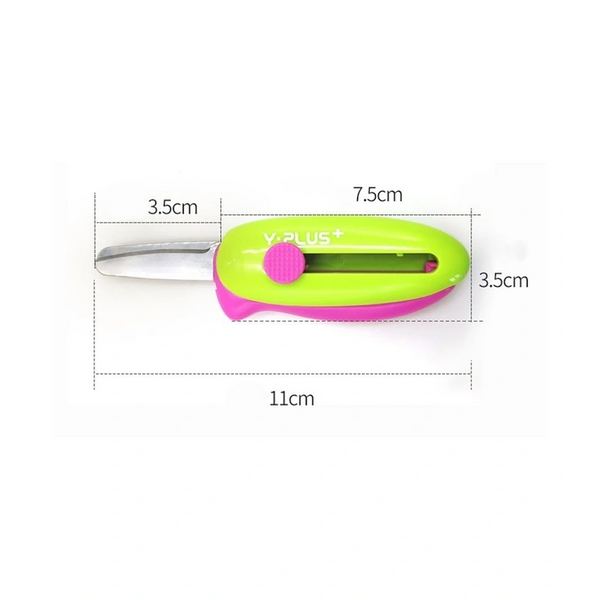 Yplus Cuckoo Spring Action Pocket Scissors Kids Craft Pink Green Scissors & Paper Trimmers