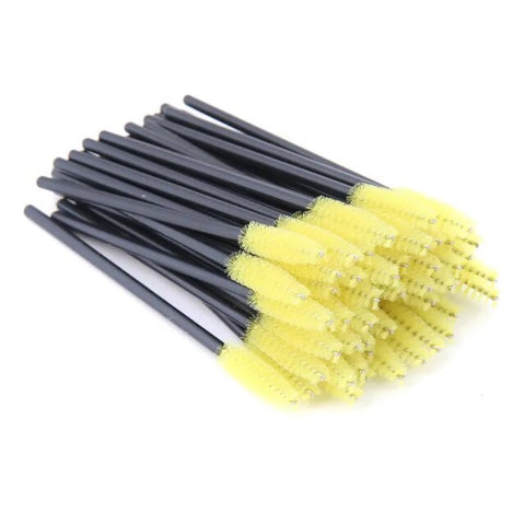 50 Pcs Eyelash Makeup Disposable Mascara Wands Applicator Brushes