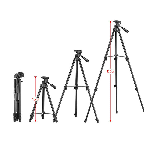 Vct 580 Aluminum Alloy Tripod Portable Lightweight With 1/4" Screw Tripods & Monopods