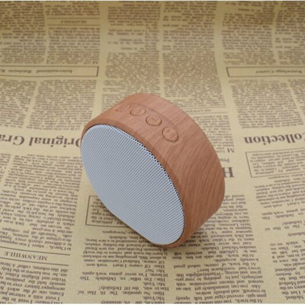 A60 Wood Grain Mini Bluetooth Bass Outdoor Wireless Black Audio Docks & Mini Speakers