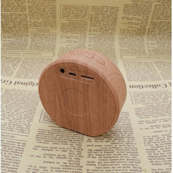A60 Wood Grain Mini Bluetooth Bass Outdoor Wireless Black Audio Docks & Mini Speakers