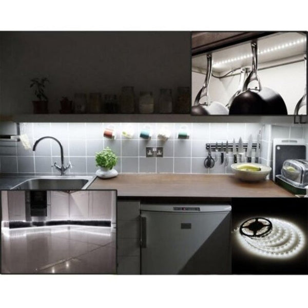 5M 2835 Led Light Strip No Waterproof Diy Christmas Holiday Indoor Party 12V Cool White String Lights