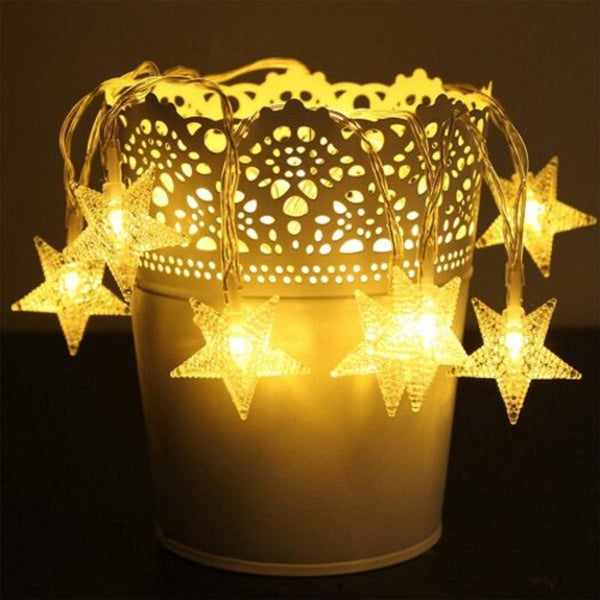 Star Lamp String Usb 5Vmulticolor Led Indoor Fairy Lights For Christmas Day Party Decoration Warm White 2 Metre 20 Leds