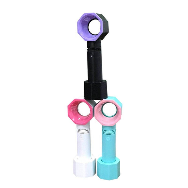 9 Handheld Mini Bladeless Handy Fan Black Portable Fans