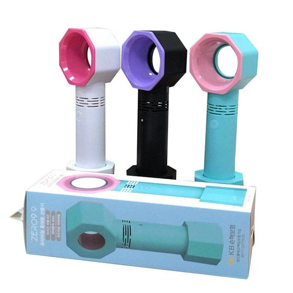 9 Handheld Mini Bladeless Handy Fan White Portable Fans