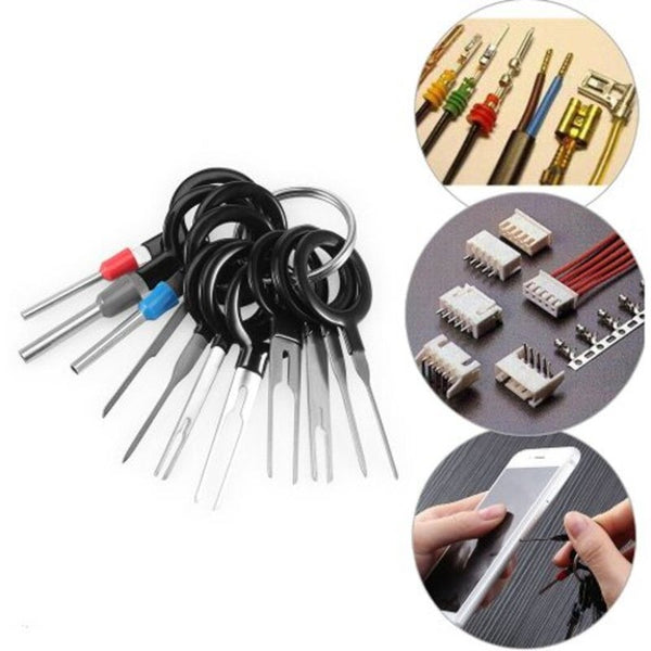 1Car Automotive Plug Terminal Pick Removal Repair Tool Black Other Automotive Hand Tools