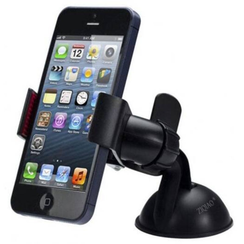 360 Degrees Rotation Universal Car Suction Mount Cell Phone / Locator Technology Holder Black Mounts & Holders