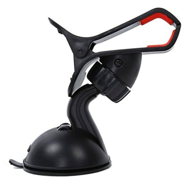 360 Degrees Rotation Universal Car Suction Mount Cell Phone / Gps Holder Black
