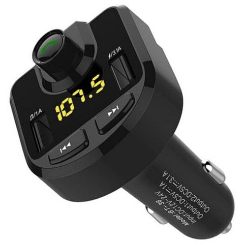 Bt36 Fm Transmitter Bluetooth Handsfree Kit Car Audio Mp3 Player Black Transmitters