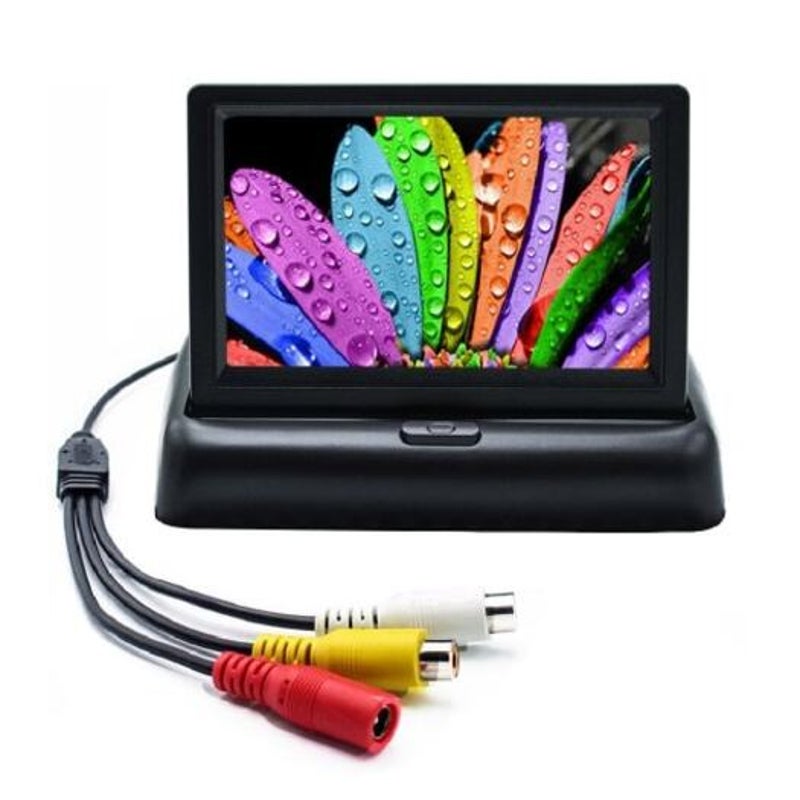 Foldable 4.3 Inch Car Reversing Digital Lcd Display Black Rear View Monitors/Cams & Kits