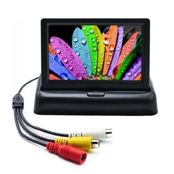 Foldable 4.3 Inch Car Reversing Digital Lcd Display Black Rear View Monitors/Cams & Kits