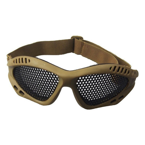 Outdoor Eye Protective Airsoft Safety Tactical Goggles Anti Fog With Metal Mesh