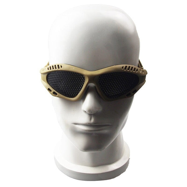 Outdoor Eye Protective Airsoft Safety Tactical Goggles Anti Fog With Metal Mesh Goggles & Masks