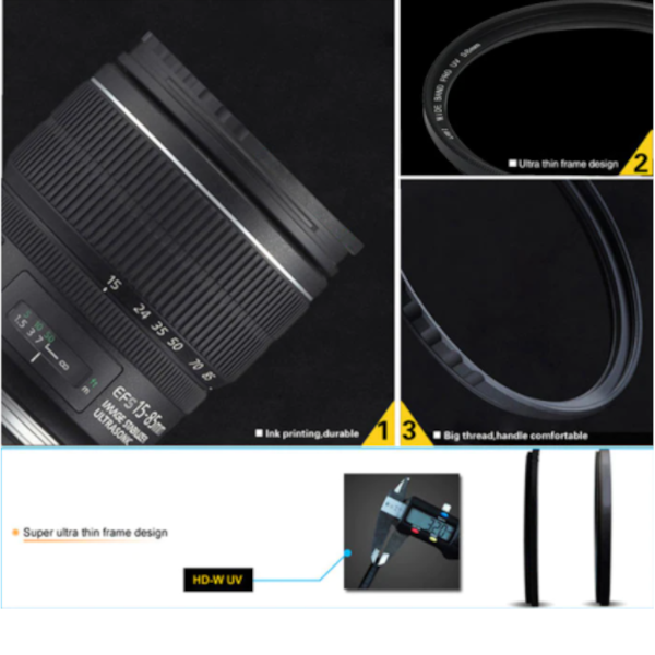 72Mm Uv Protection Filter Black Filters