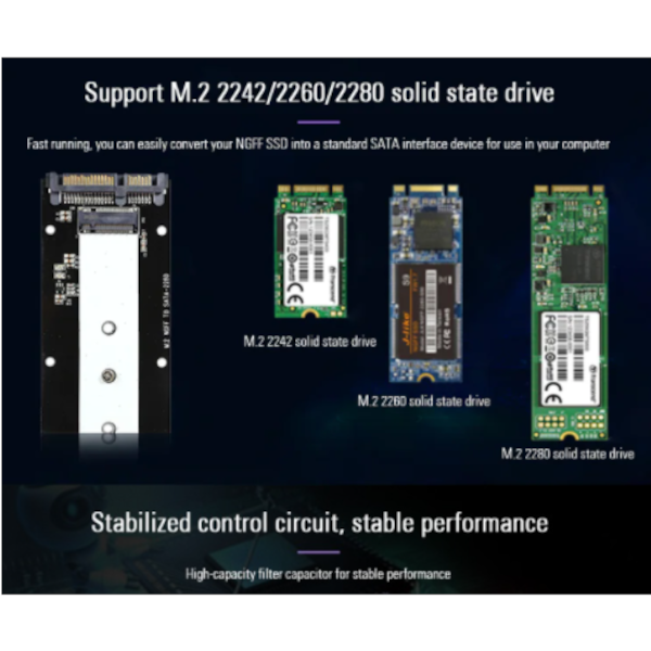 Drive Cables & Adapters S103 1N Pcba External Ssd Adapter Card Black