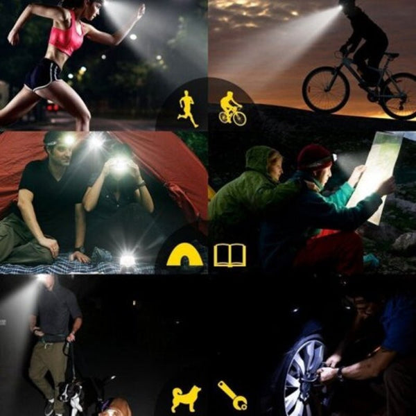 Zoomablerechargeable Led T6 Headlamp White Head Torches