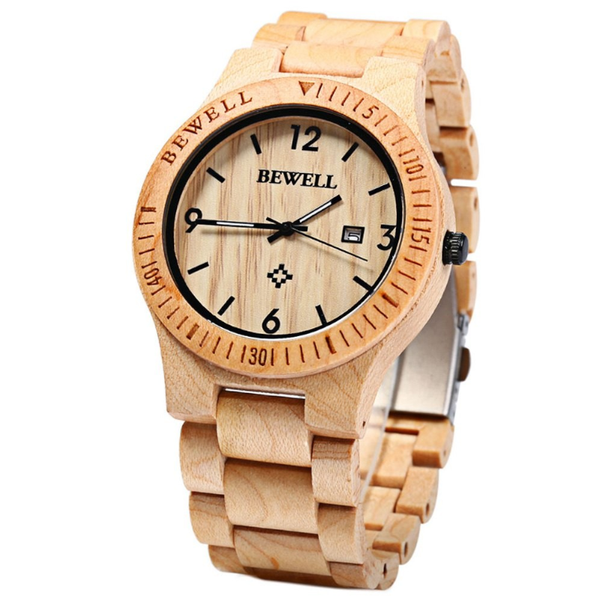 Veile Studios Zs W086b Wood Watch Men Analog Quartz Movement Date Waterproof Wristwatch Watches