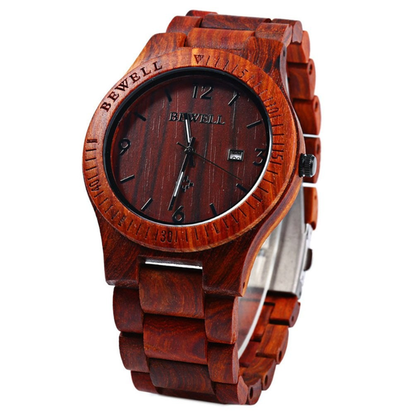 Veile Studios Zs W086b Wood Watch Men Analog Quartz Movement Date Waterproof Wristwatch Watches