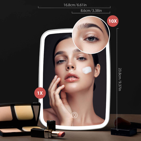 Adjustable Angle Led Makeup Mirror Natural White
