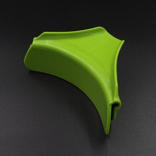 Zx 47 Silicone Anti Spill Pot Edge Deflector Funnel Kitchen Gadget Green