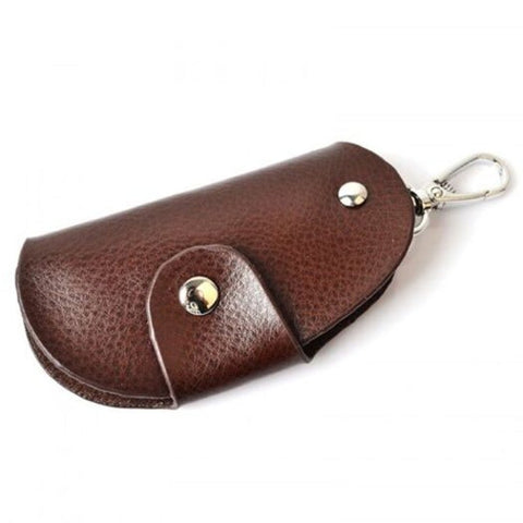 Zxl235 Universal Multifunction Leather Car Key Cover Case Keychain Coffee