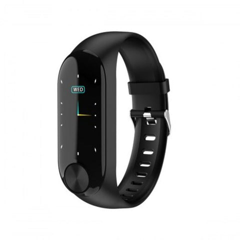 Zy Y10 Color Screen Smart Bracelet Heart Rate Blood Pressure Oxygen Band Track Movement Black Smart Watches