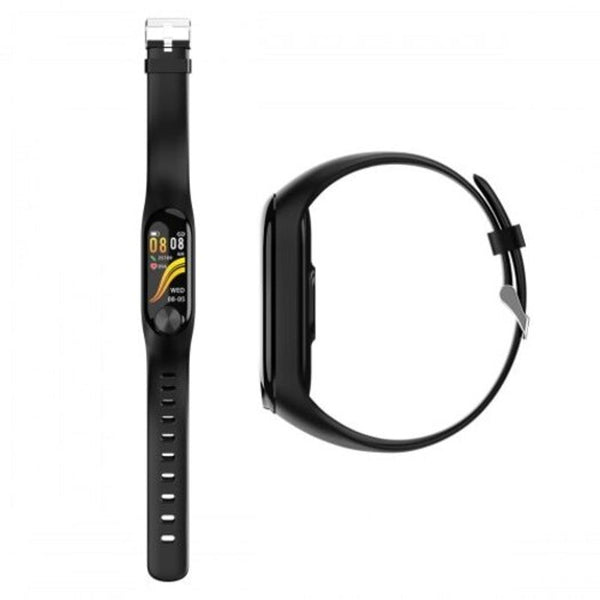 Zy Y10 Color Screen Smart Bracelet Heart Rate Blood Pressure Oxygen Band Track Movement Black Smart Watches