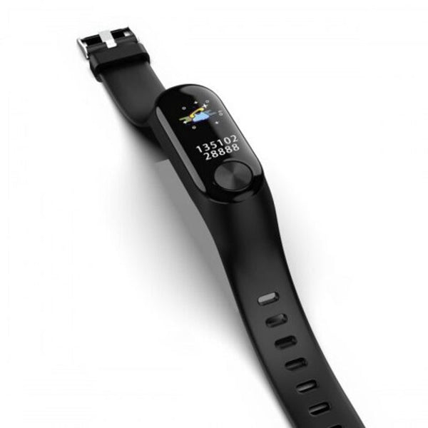 Zy Y10 Color Screen Smart Bracelet Heart Rate Blood Pressure Oxygen Band Gps Track Movement Black